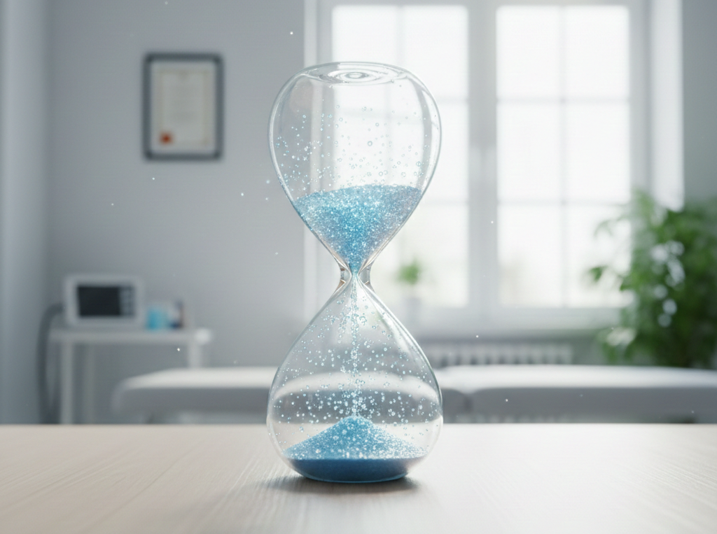 Grafika wizualizująca upływający czas